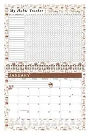 2026 Monthly Desktop/Wall Calendar/Planner - Habit Tracker - (Edition #030)