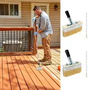 Deck Stain Brush 67inch Extension Pole Deck Stain Applicator Set Reusable leQju