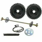 740mm Rear Axle Kit Brake #35 Sprocket 6" Wheels for Go Kart Drift Trike