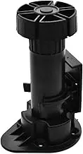 Xntun 12 Pack Black Cabinet Leveler Legs Adjustable Furniture Legs Adjusts from 3-7/8" to 5-1/8", for Furniture, Cabinets Ect