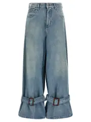 [J.W. Anderson] J. W. Anderson-Strap Jeans Celeste-Donna 27 Light Blue