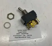 EATON DPDT (On-Off-On) Maintained Toggle Switch 10A/15A - 6 Connection -3/4 HP -