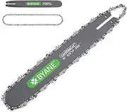 16'' Chainsaw Bar and Chain Combo CarbideCut, .050'' Gauge 3/8''LP Pitch 55 Drive Links Saw Chains Fits Stihl 021 MS170 MS 211 and More
