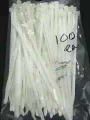 Lot of 100-TIE WRAP NYLON 94-VO NATURAL 7 -PLT2SM69-10202636