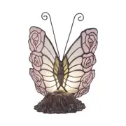 Rose Butterfly Tiffany Table Lamp