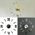3D Large Number Mirror Wall Clock Sticker Decor for Home Office Kids Room DIY