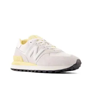 【NEW BALANCE】574 男女段 灰鵝黃 D楦 麂皮 網布 穿搭 復古(U574LGWM ∞)