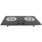 29.5in 4.5KW 2800Pa Frosted Glass Gas Stove Double Burner For Home Kitchen
