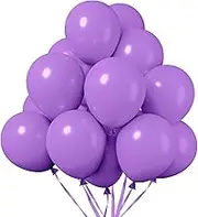 Purple Matte Balloons, 50PCS 5inch Latex Balloons, Balloon Garland Kit, Balloon Arch Kit, Happy Birthday Rainbow Party Decorations