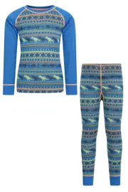 Jacquard Kids Merino Base Layer Set