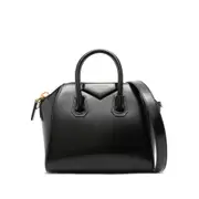 [Givenchy] Givenchy Mini Antigona Patent-leather Top-handle Tote Bag ONE SIZE BLACK