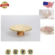 Versatile Gold Titanium-Plated Porcelain Cake Stand, 11.8 Inch for All Occasions