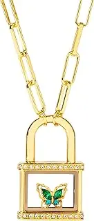 [Origami Owl] Gold Padlock Faith & Butterfly Living Locket Sets w/Crystals