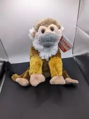 + Wild Republic Squirrel Monkey 8" Sitting Plush Stuffed Animal Jungle NWT