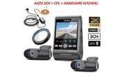 VIOFO A229 Plus 3CH Dashcam Sony Starvis2 2K Front+2K Rear+1080P Interior Camera + Hardwire Kit(HK4) + CPL
