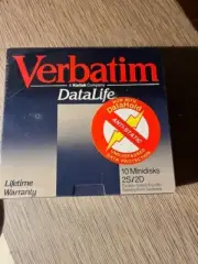 Verbatim DataLife Double Sided MiniDisks 10 Pack 2S/2D NEW