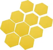 DOITOOL 10Pcs Hexagon Felt Board Acoustic Panels for Wall Decoration Sound Absorbing and Noise Reduction Felt Material Flexible and for Ktv and Home Use