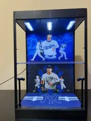 Aaron Judge & Shohei Ohtani Custom LED Sports Card Display Case Yankees Dodgers