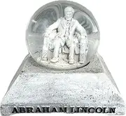 Abraham Lincoln Snow Globe Snow Dome -65mm Gettysburg Address on Printed on The Back by Americana Souvenirs