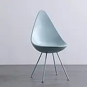 Sky New Modern Nordic Minimalist Water Drop Deisgn Backrest Coffee Shop Office Reception Leisure Chair(Blue) King (Color : Blue)
