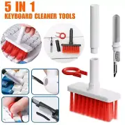 5in1 PC Remover Keyboard Cleaning Kit Keycap Puller Tool Earphone Cleaner Brush
