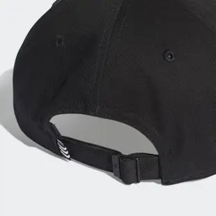 【adidas 愛迪達】帽子 棒球帽 老帽 遮陽帽 運動帽 三葉草 BASEB CLASS TRE 黑 EC3603
