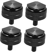 WATIIFUFU DSLR Camera Rig Adapter Aluminum Alloy Tripod Screw 2 Adjustable Nuts Hot Shoe Flash Stand for Accessories