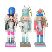 3pcs Handmade Nutcrackers Soldiers Ocean Series for Holiday Decorating