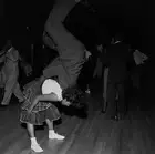 Lindy Hoppers performing a backflip dancefloor Savoy Ballroom Harl- Old Photo