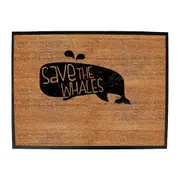 Save The Whales - Funny Novelty Doormat Man Cave Floor mat
