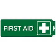 First Aid Shelf-Adhesive Sign