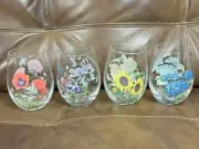 Portmeirion Botanic Garden 19 oz Stemless Wine Glasses, Set of 4