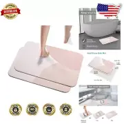 Elegant Nonslip Shower Mats - Diatomaceous Earth, Fast-Drying 2 Pack, 24 x 16 in