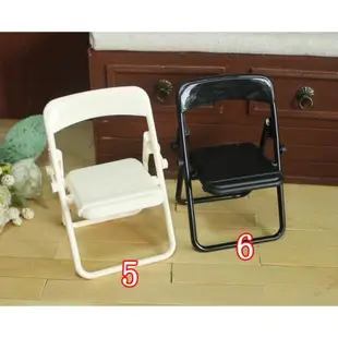 迷你小椅子 折疊椅 靠背椅 12分8分BJD娃娃OB22道具家具娃屋擺件