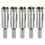 5pcs Diamond Drill Bit Hole Saw 15/32"(12mm) Tile Core Cutting Drilling Tool