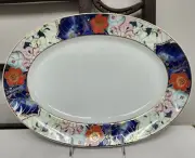 Raynaud Limoges JARDINS DE PRINTEMPS Tout Fou Large Platter Never Used BRAND NEW