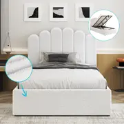 ALFORDSON Bed Frame Gas Lift Storage Base King Single