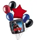 Jeckaroonie Balloons 7 pc Ant-Man Balloon Bouquet Super Hero Theme Happy Birthd
