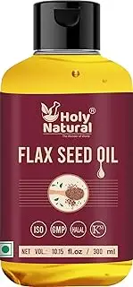 Organic Flax Seed Oil (10.15 fl oz/ 300ml) USDA Certified, 100% Pure & Natural I Virgin Cold Pressed I Food Grade - Good Supplement To Your Diet