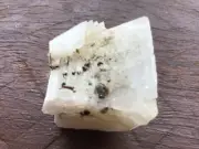 Rutile Hematite On Calcite Mineral Specimen