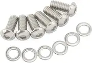 jininghaibo Motorcycle Stainless Derby Cover Screw Bolt & Washers Compatible With Harley Touring Dyna Softail Sportster XL883 1200 2004-2022(Silver)
