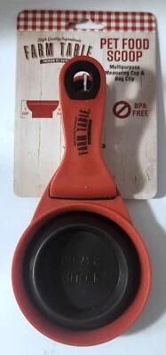 Pet Cat Dog Food Scoop Measuring Cup Pet Food Feeding Spoon Bag Clip Handle