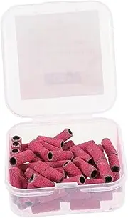 CANIGHT 50pcs Nail Sanding Bands Set 3.1mm Core for Nail Drill Bits for Manicure Acrylic Portable Lightweight