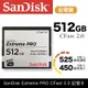 【eYe攝影】SanDisk Extreme PRO CFast 2.0 512GB 512G 記憶卡 公司貨