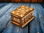 Puzzle Box, Wooden Puzzle Box, Japanese Puzzle Box, Hidden Compartment, Gift Box