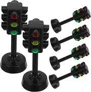 ZUNOXAZ 6pcs Traffic Signal Light Model Educational for Traffic Signs for Early Learning Bright and Fun Decor