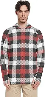[Caihoyu] Men's Hooded Long Sleeve Hooded Shirt UPF 50+ Quick Dry Hooded Shirt, multi, XXL