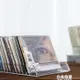 時尚簡約設計亞克力透明水晶感多格桌面CD盒碟片收納盒CD陳列架