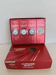 NEW Callaway Chrome Soft Golf Balls 1 Dozen White Tour Performance w/ Soft Feel