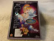 DISNEY Cinderella (Blu-ray/DVD, 2012, 2-Disc Set) **FACTORY SEALED** GENUINE!!